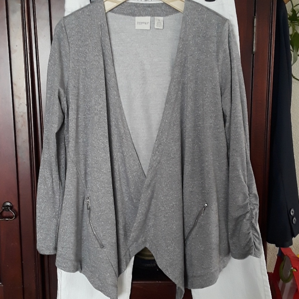 Chico's Zenergy Lightweight Jacket, Gray